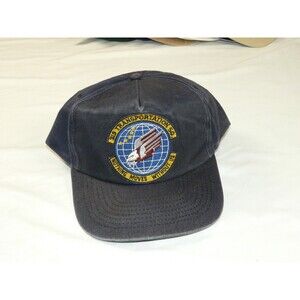 VTG Vintage Snapback Trucker Hat - Blue 319 Transportation Union Patch